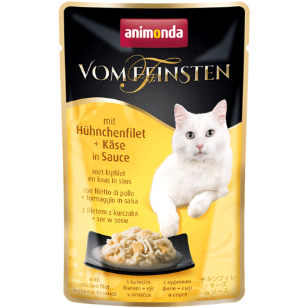 Animonda vom Feinsten  - saszetka 50g ADULT z filetem z kurczaka i serem w sosie