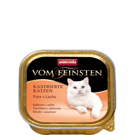 Animonda vom Feinsten - szalka KASTRAT z indykiem i łososiem
