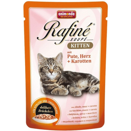Animonda Cat Rafine Kitten  indyk, serca, marchew