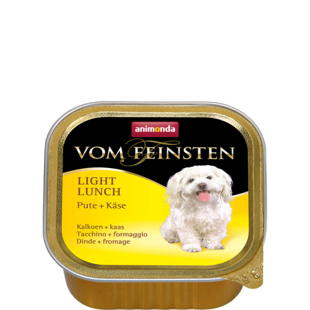 Animonda vom Feinsten LIGHT - szalka ADULT niskokaloryczna dla psa z indykiem i serem