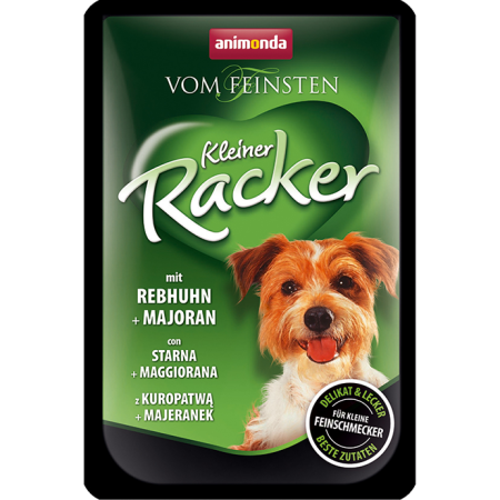 Animonda vom Feinsten Kleiner Racker - saszetka dla dorosłego psa z kuropatwą i majerankiem