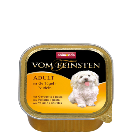 Animonda vom Feinsten - szalka ADULT dla psa z drobiem i makaronem