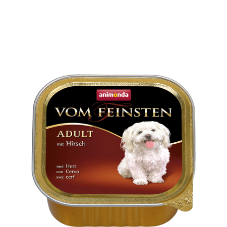 Animonda vom Feinsten - szalka ADULT dla dorosłego psa z jeleniem