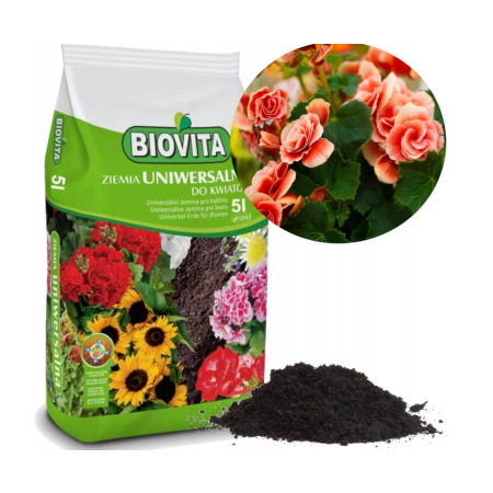 Ziemia Podłoże uniwersalne do kwiatów Biovita 5L