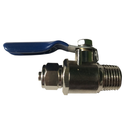 Zawór kulowy 1/4" Gz na wężyk 6mm