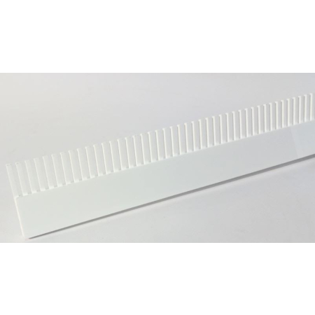 Grzebień przelewowy biały 42cm do akwarium