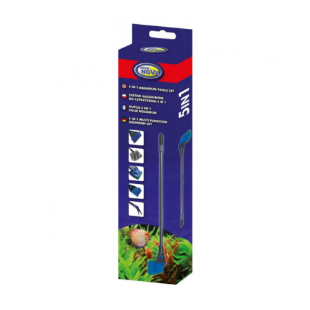 Aqua Nova Zestaw akcesoriów do czyszczenia akwarium 5w1