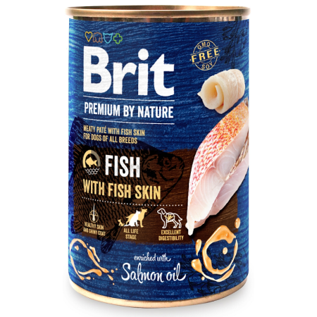 Brit Premium Pies Fish Mokra karma z rybą 400g
