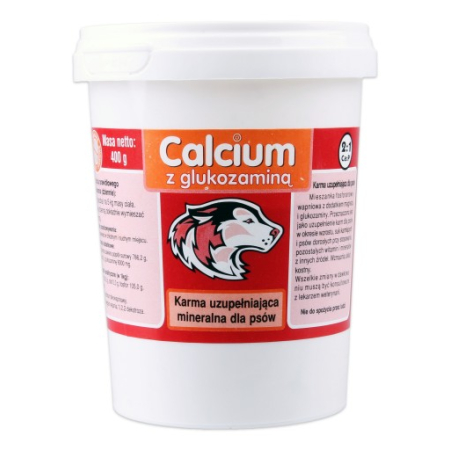 CAN-VIT Calcium z glukozaminą Czerwony 400g