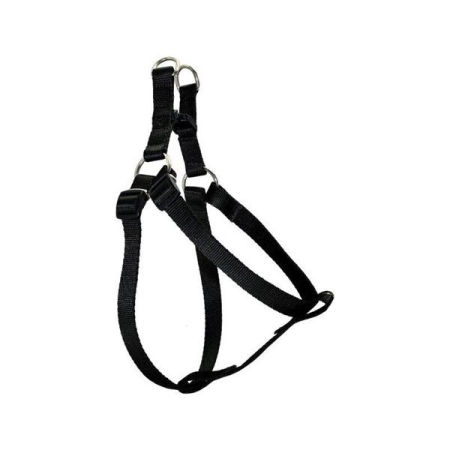 Szelki regulowane gładkie - 2 - 50 cm czarne