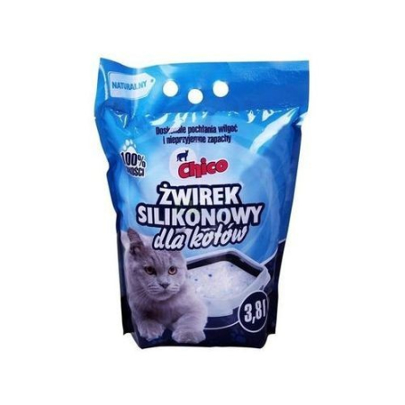Chico Żwirek Silikonowy 3,8L – higieniczny żwirek dla kota o wysokiej chłonności