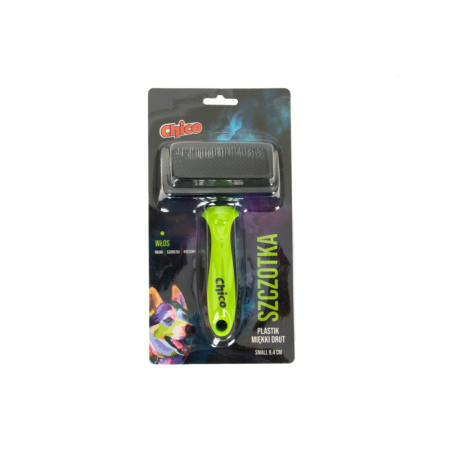 CHICO Szczotka plastik miękki drut SMALL 9,4cm