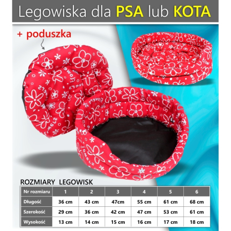 LEGOWISKO 2 Z PODUSZKĄ Extra 43x36x13cm Czarne