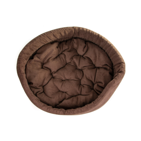 LEGOWISKO 1 COMFORT Z PODUSZKĄ 43x36x14cm  - Brąz