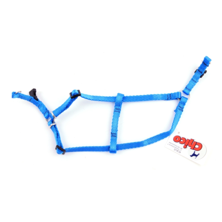Szelki regulowane gładkie - 1 - 40 cm niebieskie
