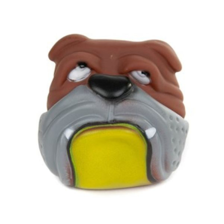 Głowa Bulldoga 8,5cm - zabawka vinylowa