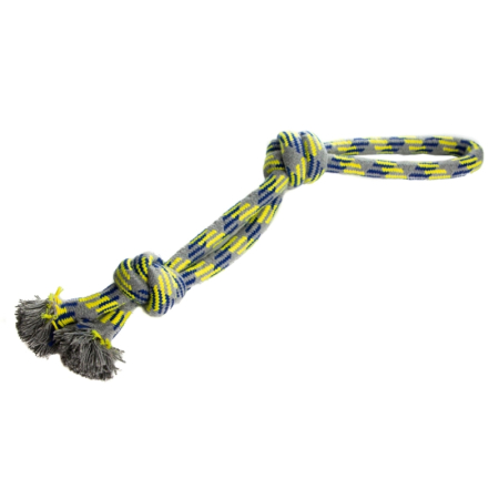 Zabawka sznur pętla dwa węzły 48cm