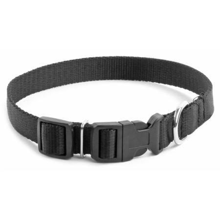 Obroża TAŚMA regulowana 25mm /55cm czarna