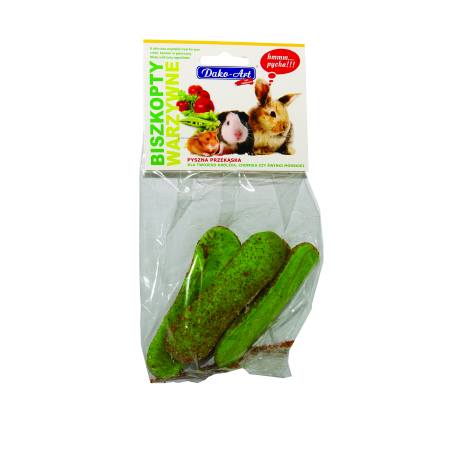 Biszkopty warzywne, przekąska dla gryzoni ok.50g - zawieszka