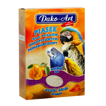 Piasek dla ptaków egzotycznych pomarańczowy