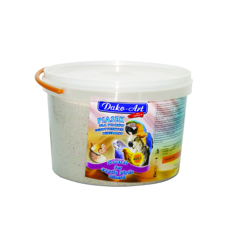 Piasek dla ptaków egzotycznych z muszelkami - PIASEK BIO-MINERAL   3L