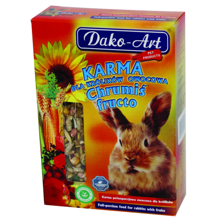 Chrumiś fructo - karma dla królików owocowa, 500g