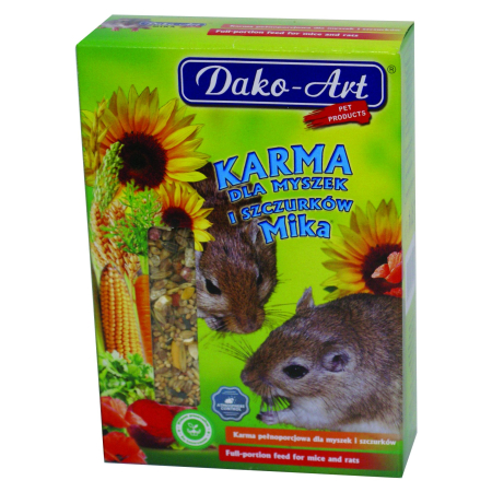 Dako-Art Mika – Pełnoporcjowa Karma dla Myszek i Szczurków 500g