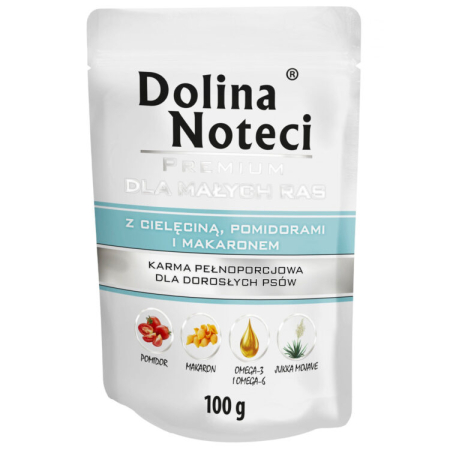Dolina Noteci cielęcina, pomidor i makaron 100g saszetka