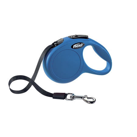 Smycz FLEXI M Linka 5m  - niebieska