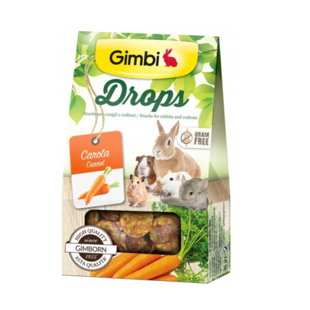 Gimbi Drops z marchewką dla Gryzoni 50g