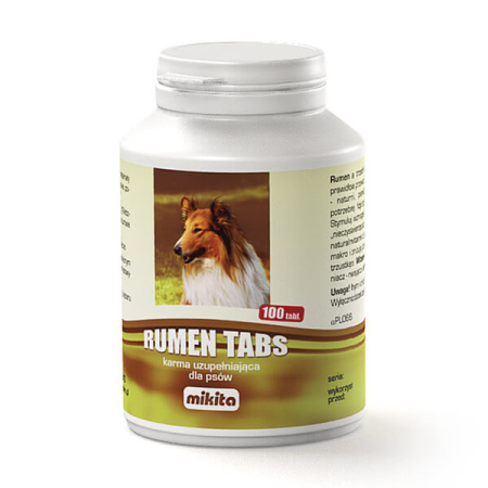 Mikita Rumen Tabs 100 tabletek – Na Zjadanie Odchodów i Trawienie Psa