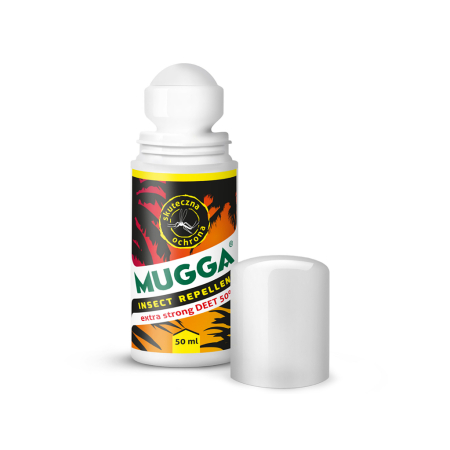 Mugga STRONG Roll-on 50% DEET na komary i kleszcze -  Powyżej 18 roku życia