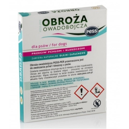 Obroża owadobójcza PESS-PER Zapachowa  60cm lub 75cm