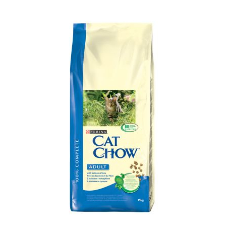 Purina Cat Chow® ADULT - karma dla dorosłych kotów z tuńczykim i łososiem