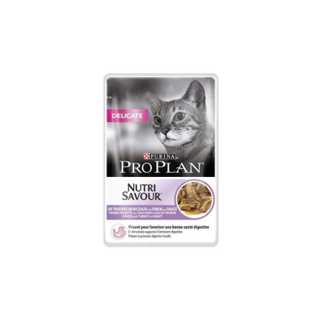 PRO PLAN Delicate dla wybrednych kotów Indyk saszetka 85g