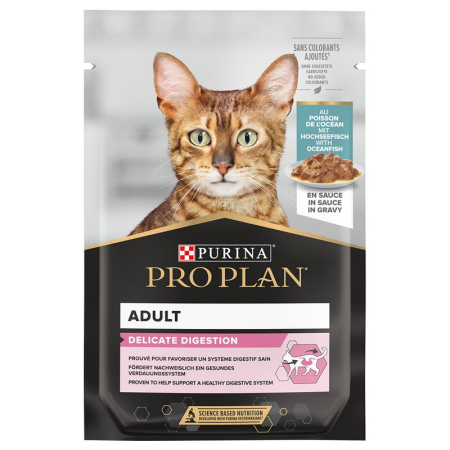PRO PLAN Delicate dla wybrednych kotów ryba saszetka 85g