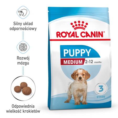 Royal Canin Medium Puppy 1kg - od 2 do 12 miesiąca życia, ras średnich