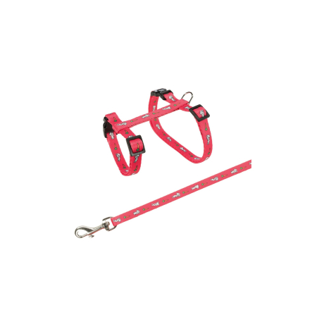 Trixie Szelki ze smyczą dla królika 25-44cm/10mm z motywem