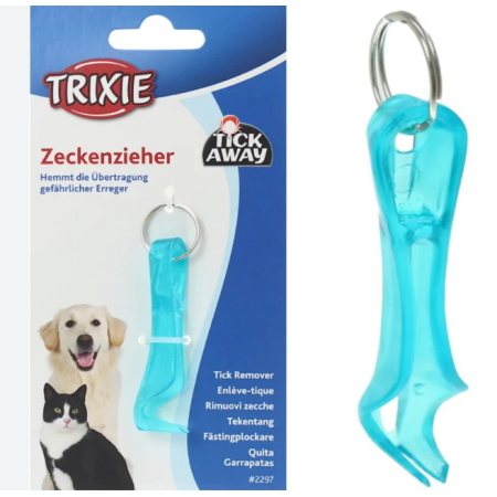 TRIXIE Plastikowa łyżka - pęseta 6,5cm - przeciwko kleszczom
