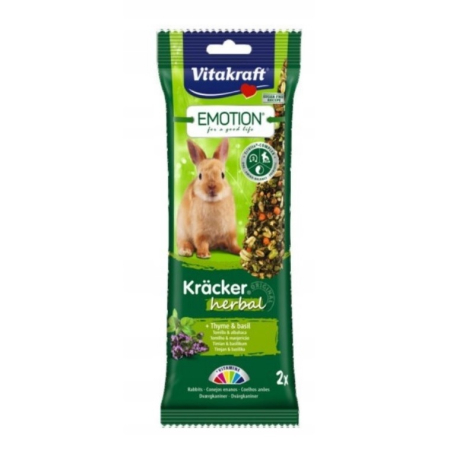 Vitakraft Kracker Herbal Emotion dla królika (Tymianek & Bazylia, 2 szt.)