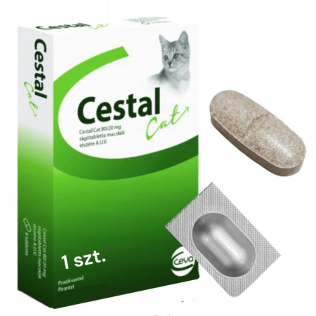 Cestal Cat tabletki na odrobaczanie kotów